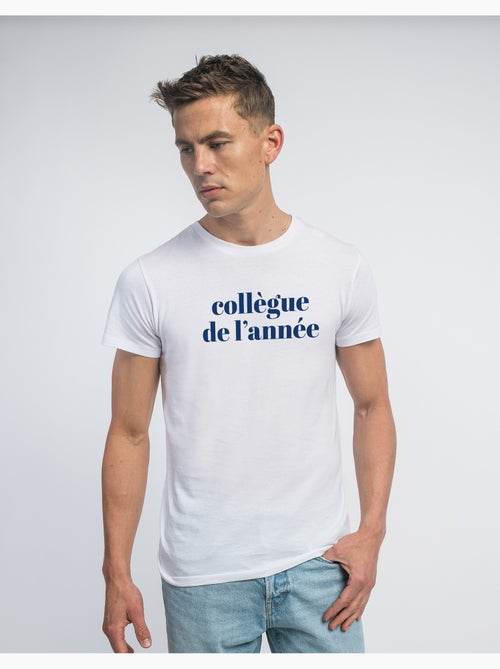 T-shirt Man - COLLÈGUE DE L'ANNÉE BLEU - Kiabi T-shirt Man - COLLÈGUE DE L'ANNÉE BLEU - Kiabi