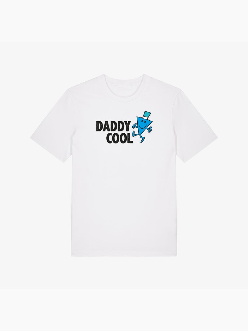T-shirt Man - DADDY COOL FACE 2 Wit - Kiabi