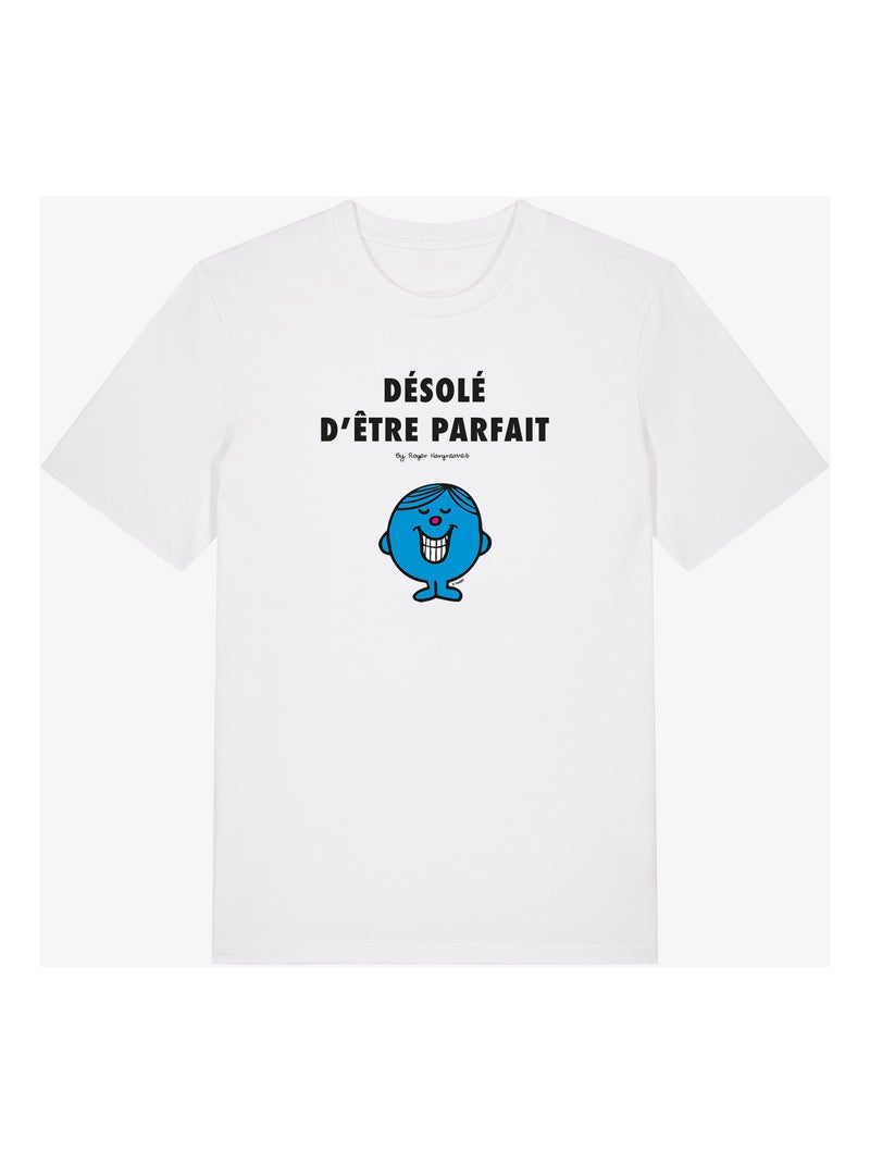 T-shirt Man - DÉSOLÉ D'ÊTRE PARFAIT 2 Wit - Kiabi