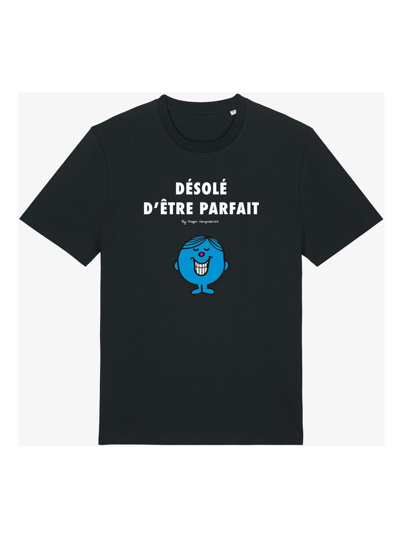 T-shirt Man - DÉSOLÉ D'ÊTRE PARFAIT 2 Zwart - Kiabi
