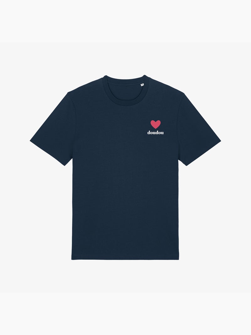 T-shirt Man - DOUDOU CŒUR Marineblauw - Kiabi