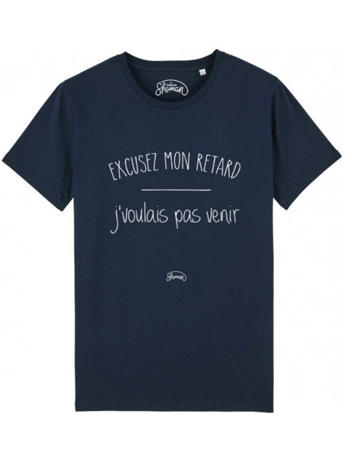 T-shirt Man - EXCUSEZ MON RETARD J'VOULAIS PAS VENIR - Kiabi T-shirt Man - EXCUSEZ MON RETARD J'VOULAIS PAS VENIR - Kiabi