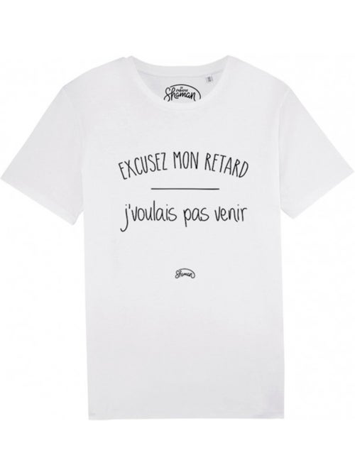 T-shirt Man - EXCUSEZ MON RETARD J'VOULAIS PAS VENIR - Kiabi T-shirt Man - EXCUSEZ MON RETARD J'VOULAIS PAS VENIR - Kiabi