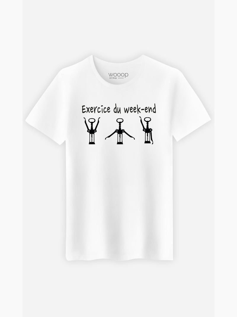 T-shirt Man - EXERCICE DU WEEK-END Wit - Kiabi