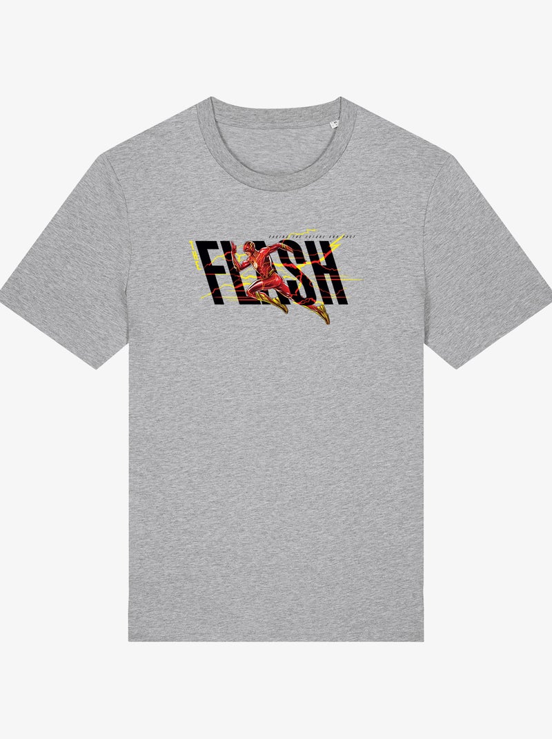 T-shirt Man - FLASH BLACK SAVING THE FUTURE AND PAST Gemêleerd grijs - Kiabi