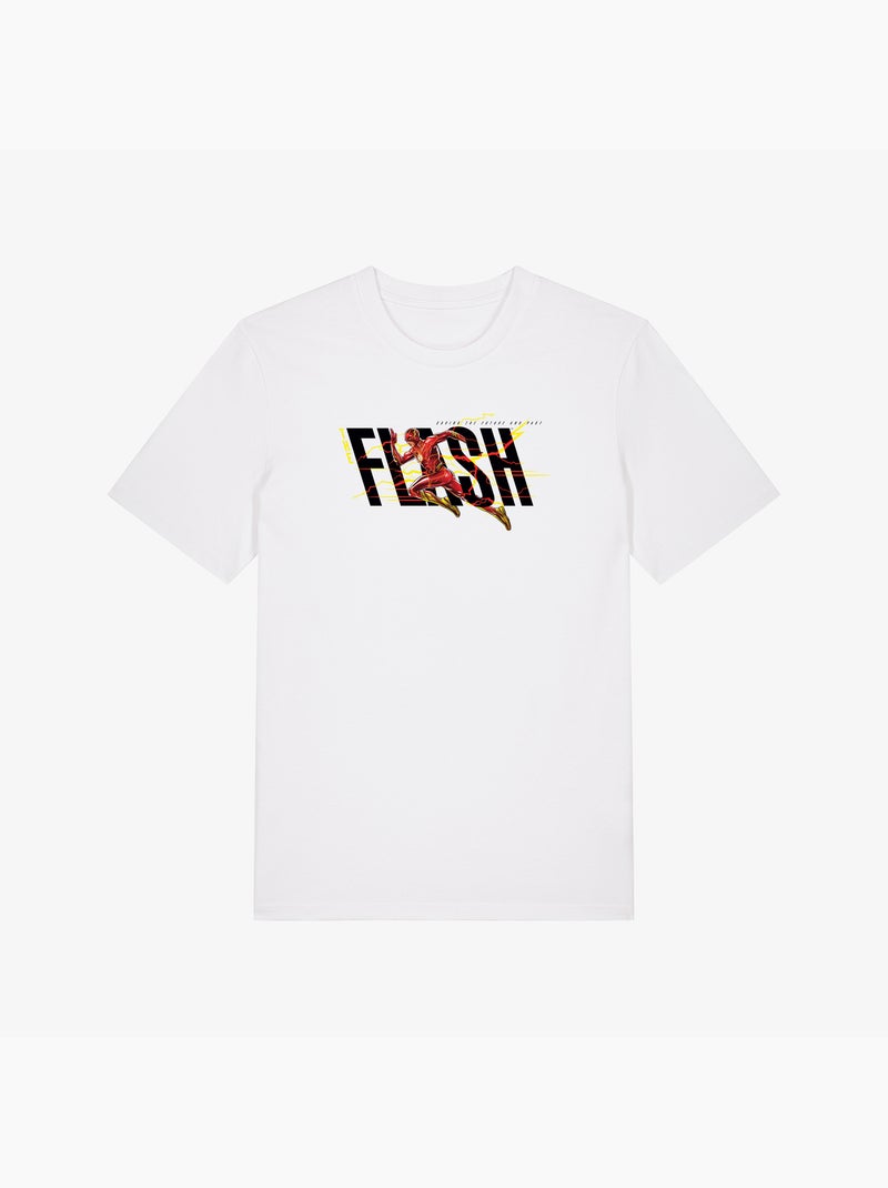 T-shirt Man - FLASH BLACK SAVING THE FUTURE AND PAST Wit - Kiabi