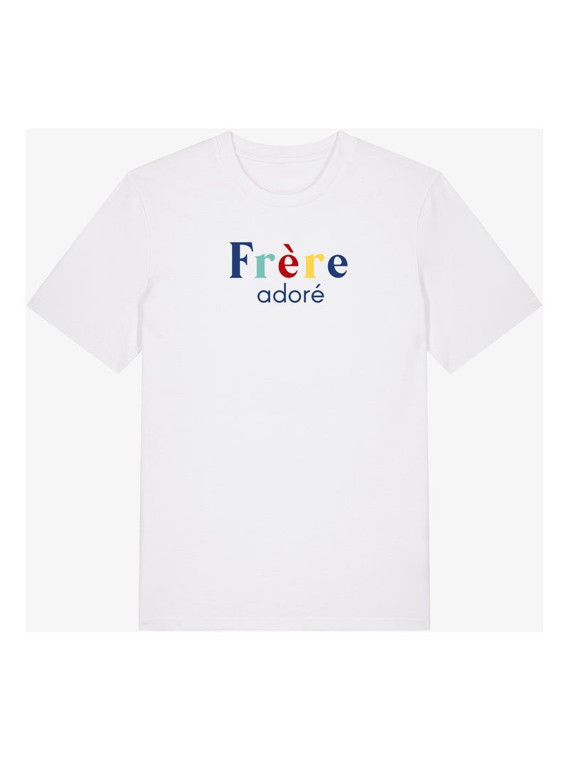T-shirt Man - FRÈRE ADORÉ Wit - Kiabi