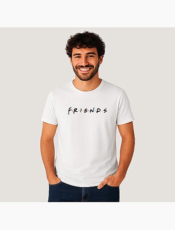 T-shirt Man - FRIENDS LOGO BLACK