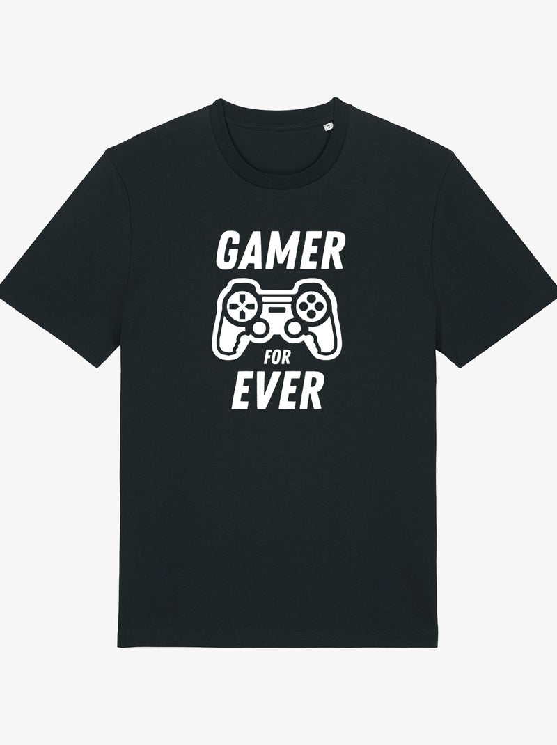T-shirt Man - GAMER FOR EVER Zwart - Kiabi