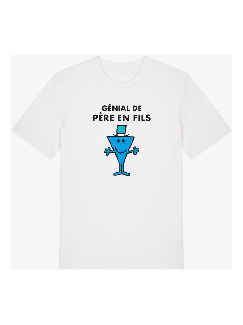 T-shirt Man - GENIAL DE PERE EN FILS Wit - Kiabi
