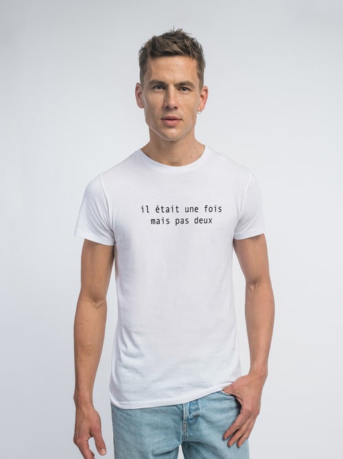 T-shirt Man - IL ÉTAIT UNE FOIS MAIS PAS DEUX - Kiabi