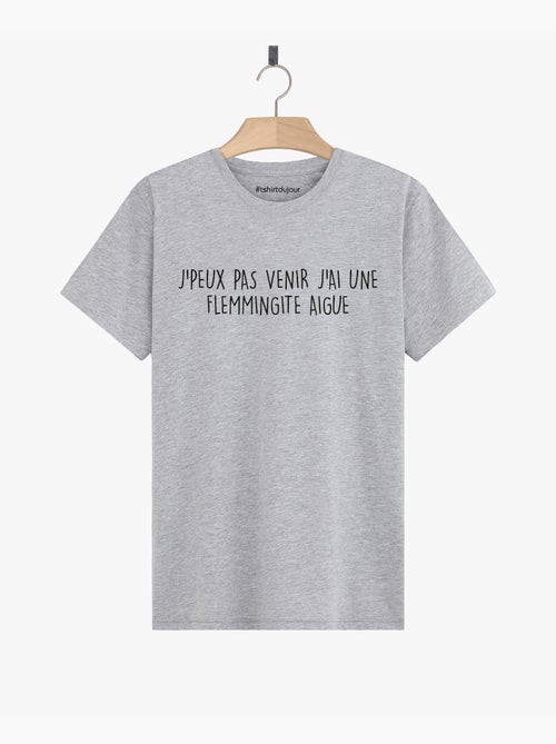T-shirt Man - J'AI UNE FLEMMINGITE AIGUE - Kiabi T-shirt Man - J'AI UNE FLEMMINGITE AIGUE - Kiabi