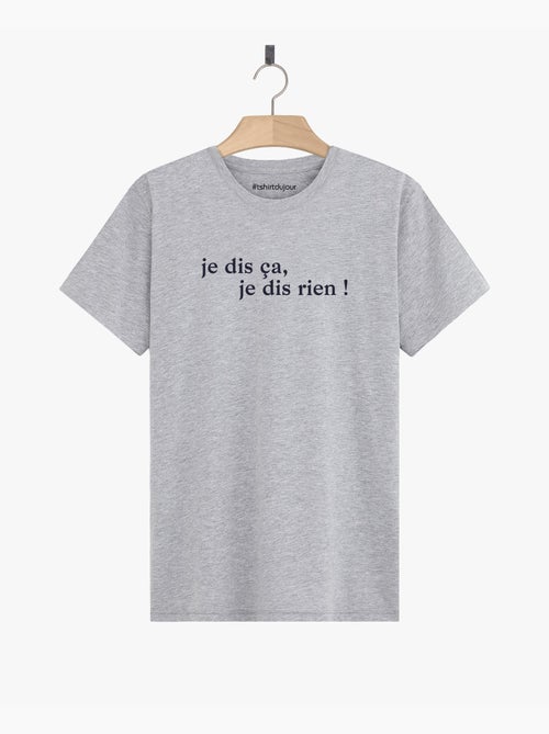 T-shirt Man - JE DIS CA JE DIS RIEN - Kiabi T-shirt Man - JE DIS CA JE DIS RIEN - Kiabi