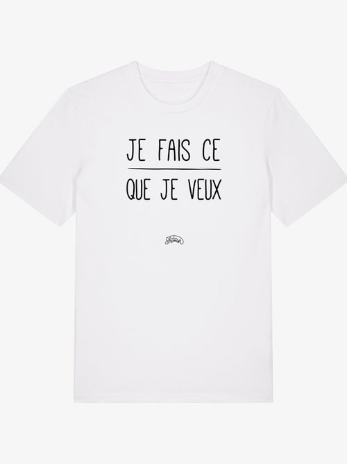 T-shirt Man - JE FAIS CE QUE JE VEUX - Kiabi T-shirt Man - JE FAIS CE QUE JE VEUX - Kiabi