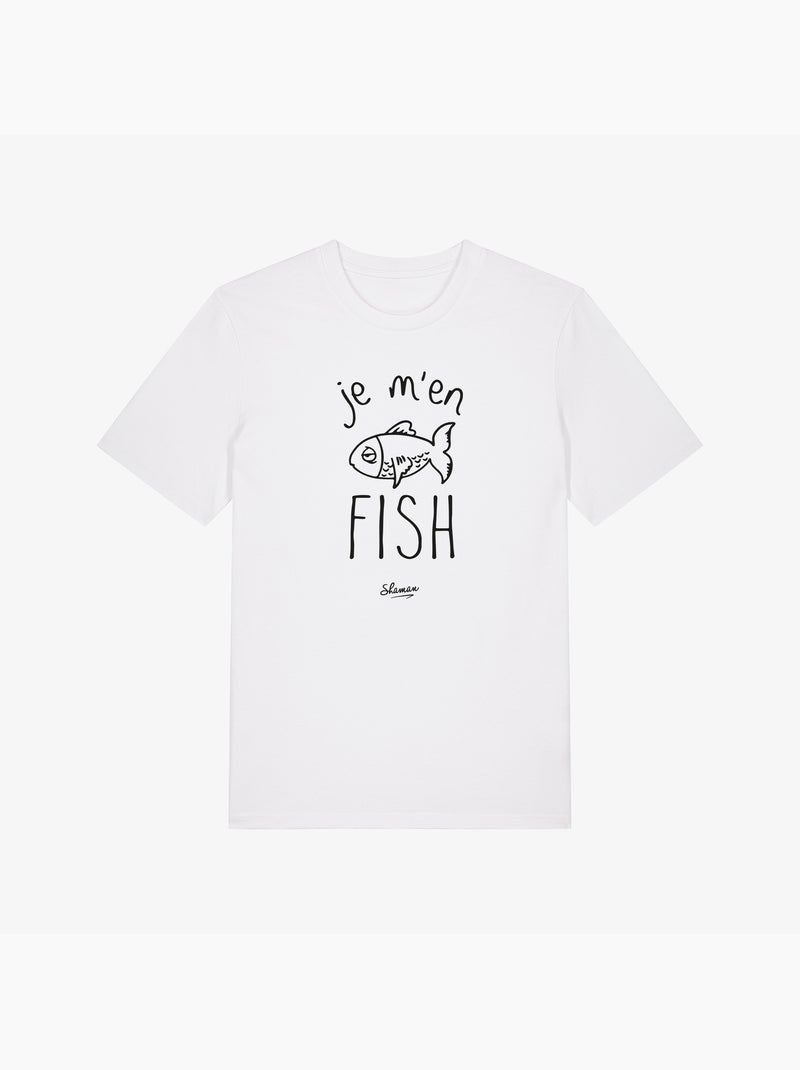 T-shirt Man - JE M'EN FISH Wit - Kiabi