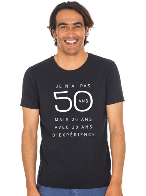 T-shirt Man - JE N'AI PAS 50 ANS MAIS 20 ANS AVEC 30 ANS D'EXPERIENCE WAF - Kiabi T-shirt Man - JE N'AI PAS 50 ANS MAIS 20 ANS AVEC 30 ANS D'EXPERIENCE WAF - Kiabi