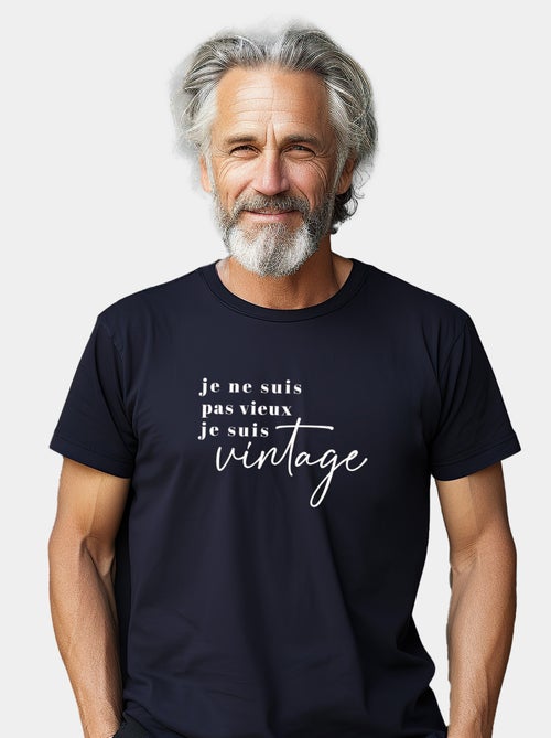 T-shirt Man - JE NE SUIS PAS VIEUX JE SUIS VINTAGE - Kiabi T-shirt Man - JE NE SUIS PAS VIEUX JE SUIS VINTAGE - Kiabi