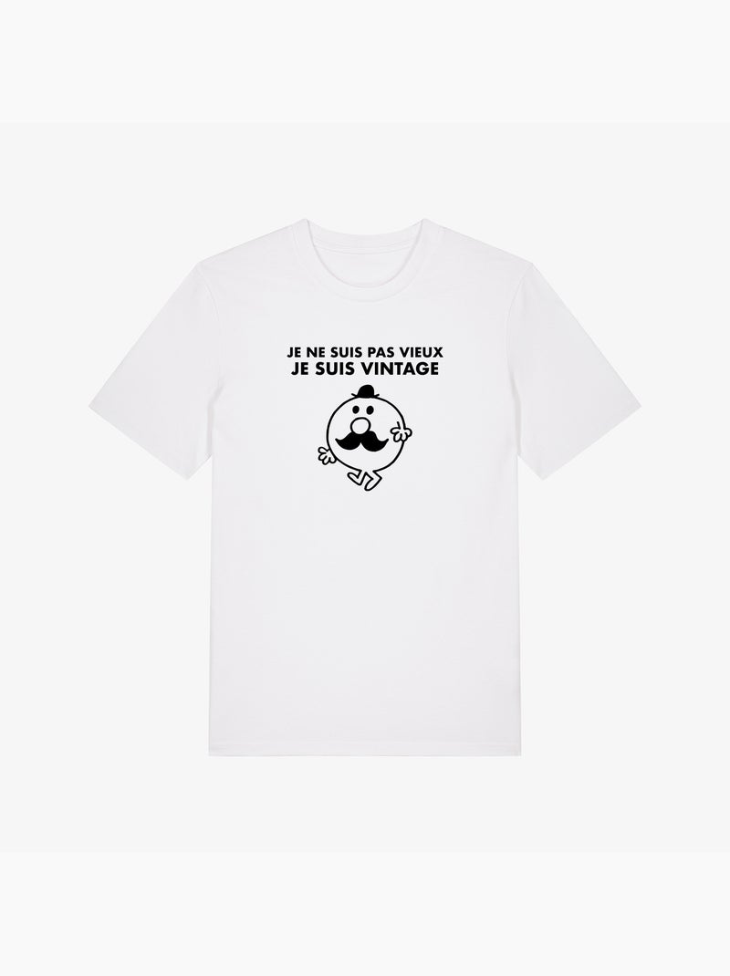 T-shirt Man - JE NE SUIS PAS VIEUX JE SUIS VINTAGE Wit - Kiabi