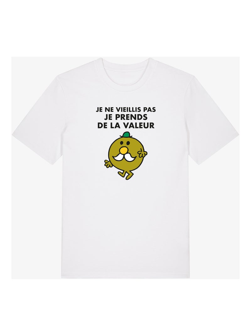 T-shirt Man - JE NE VIEILLIS PAS JE PRENDS DE LA VALEUR Wit - Kiabi