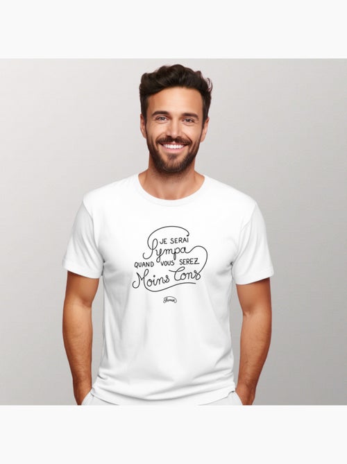 T-shirt Man - JE SERAI SYMPA QUAND VOUS SEREZ MOINS CON - Kiabi T-shirt Man - JE SERAI SYMPA QUAND VOUS SEREZ MOINS CON - Kiabi