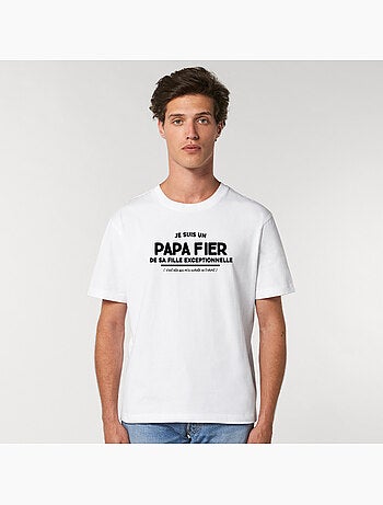 T-shirt Man - JE SUIS UN PAPA FIER