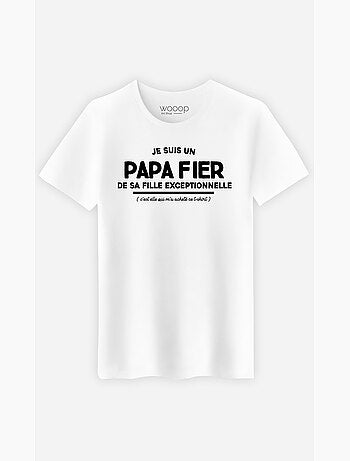 T-shirt Man - JE SUIS UN PAPA FIER