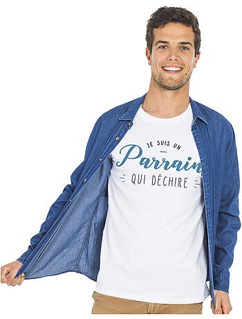 T-shirt Man - JE SUIS UN PARRAIN QUI DÉCHIRE