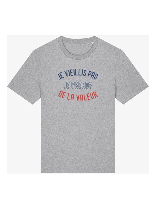 T-shirt Man - JE VIEILLIS PAS JE PRENDS DE LA VALEUR ENKR - Kiabi
