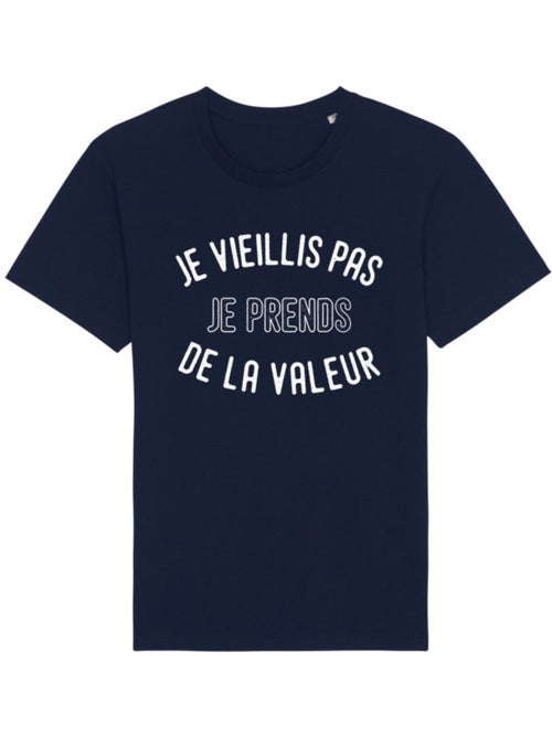 T-shirt Man - JE VIEILLIS PAS JE PRENDS DE LA VALEUR ENKR - Kiabi T-shirt Man - JE VIEILLIS PAS JE PRENDS DE LA VALEUR ENKR - Kiabi