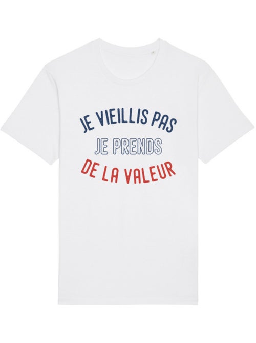 T-shirt Man - JE VIEILLIS PAS JE PRENDS DE LA VALEUR ENKR - Kiabi
