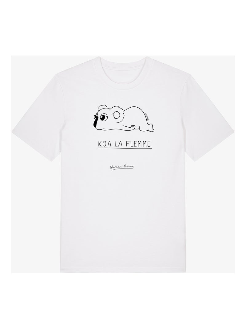 T-shirt Man - KOA LA FLEMME Wit - Kiabi