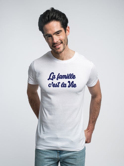 T-shirt Man - LA FAMILLE C'EST LA VIE - Kiabi T-shirt Man - LA FAMILLE C'EST LA VIE - Kiabi