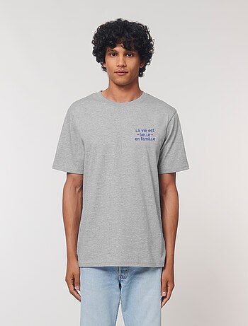 T-shirt Man - LA VIE EST BELLE EN FAMILLE COEUR