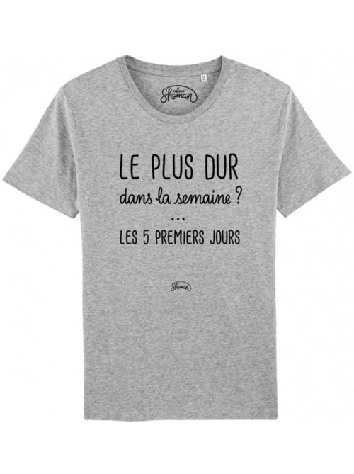 T-shirt Man - LE PLUS DUR DANS LA SEMAINE - Kiabi T-shirt Man - LE PLUS DUR DANS LA SEMAINE - Kiabi