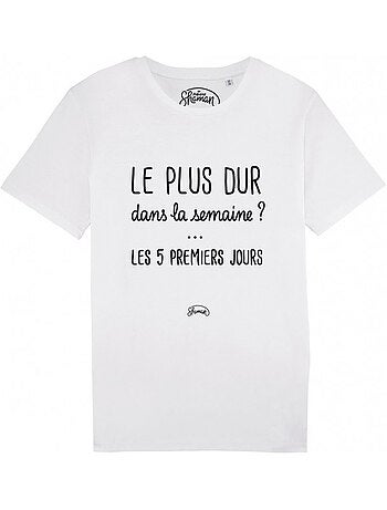 T-shirt Man - LE PLUS DUR DANS LA SEMAINE
