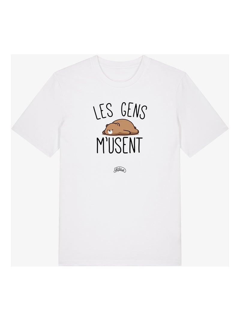 T-shirt Man - LES GENS M USENT Wit - Kiabi