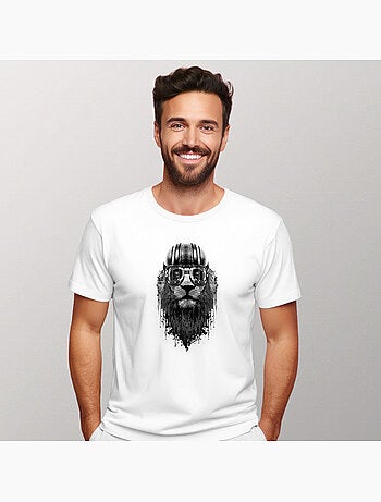 T-shirt man - lion rider