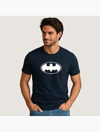 T-shirt Man - LOGO BATMAN WHITE