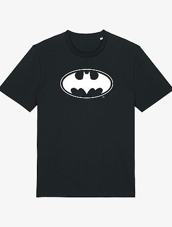 T-shirt Man - LOGO BATMAN WHITE