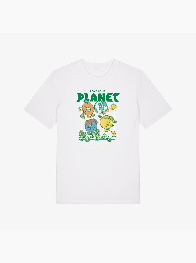 T-shirt Man - LOVE YOUR PLANET Wit - Kiabi
