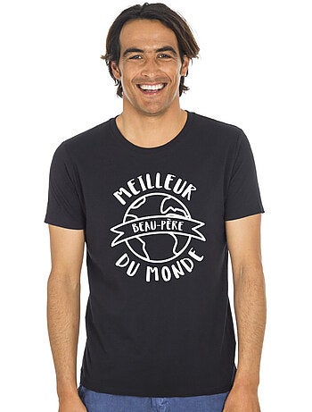 T-shirt Man - MEILLEUR BEAU PÈRE DU MONDE