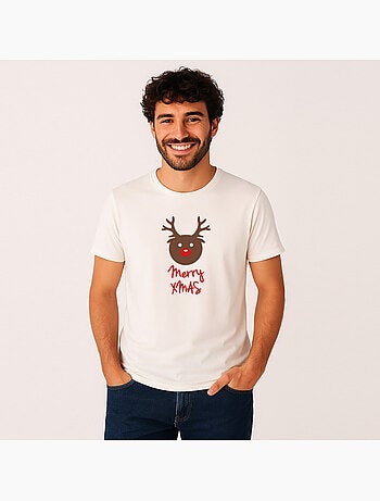 T-shirt Man - MERRY XMAS RENNE