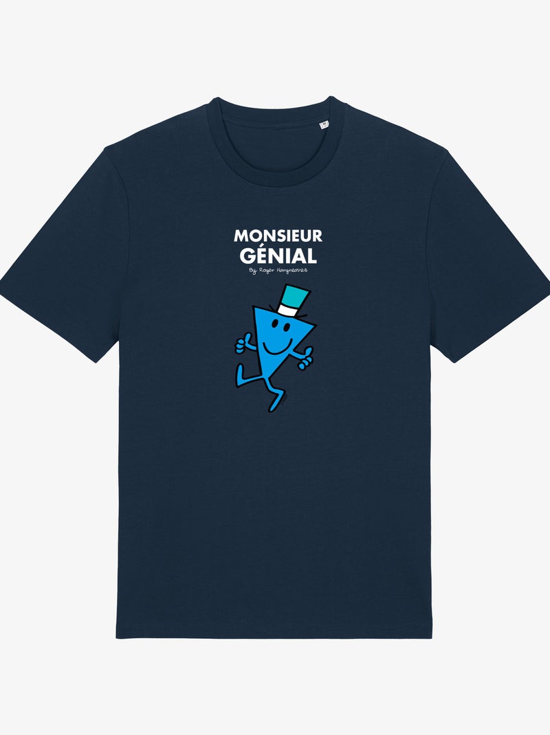 T-shirt Man - MONSIEUR GÉNIAL Marineblauw - Kiabi