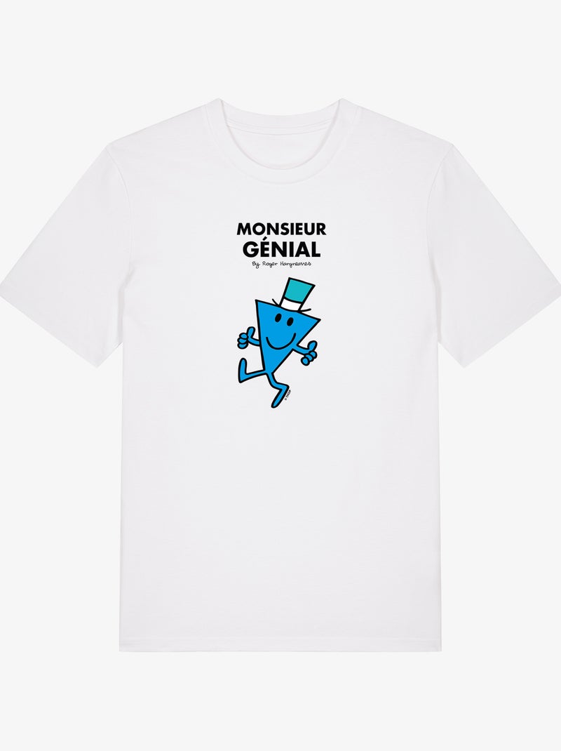 T-shirt Man - MONSIEUR GÉNIAL Wit - Kiabi