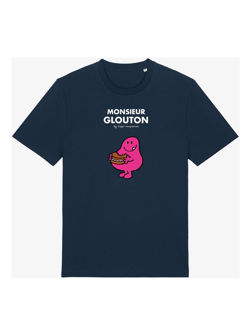 T-shirt Man - MONSIEUR GLOUTON Marineblauw - Kiabi