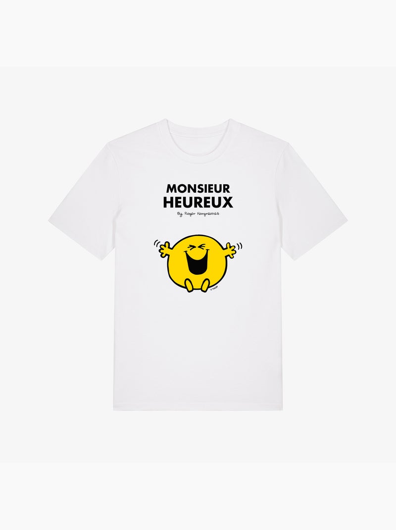 T-shirt Man - MONSIEUR HEUREUX Wit - Kiabi