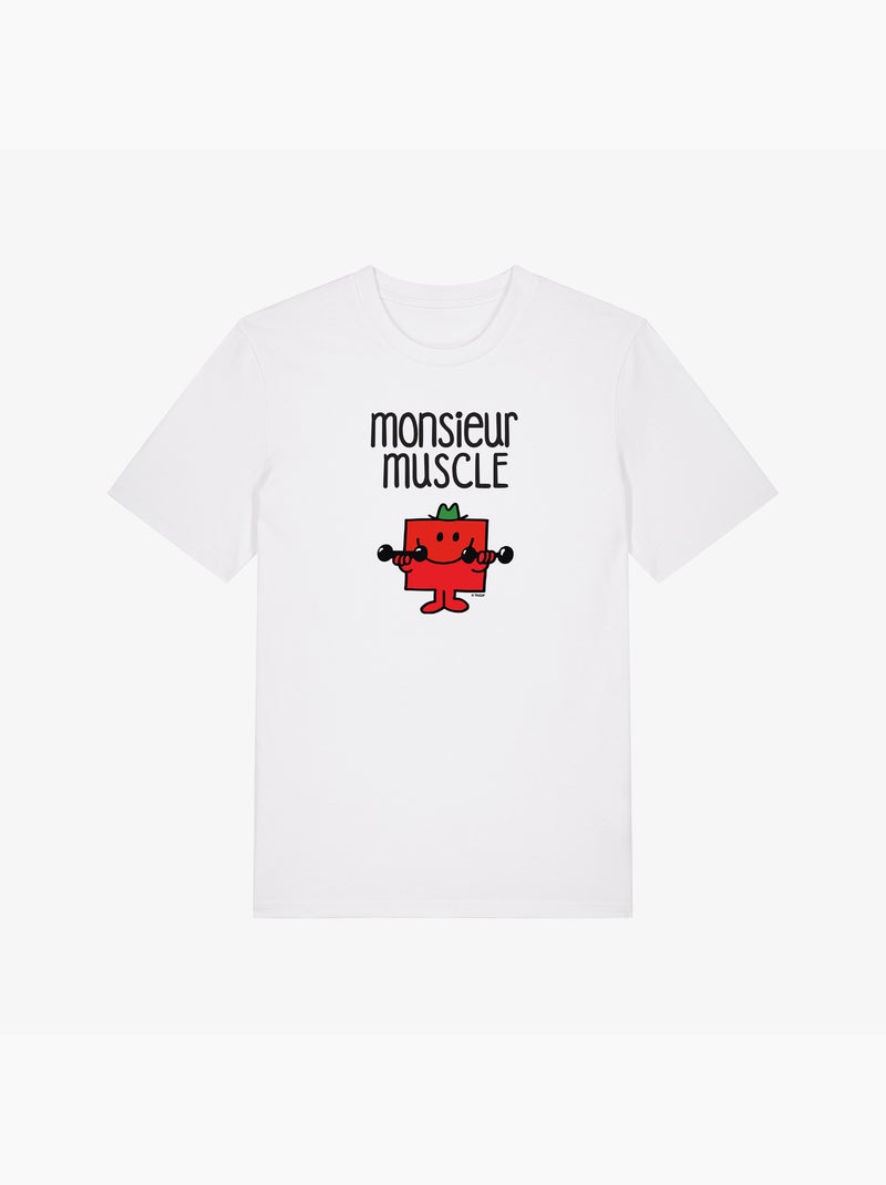 T-shirt Man - MONSIEUR MUSCLE Wit - Kiabi
