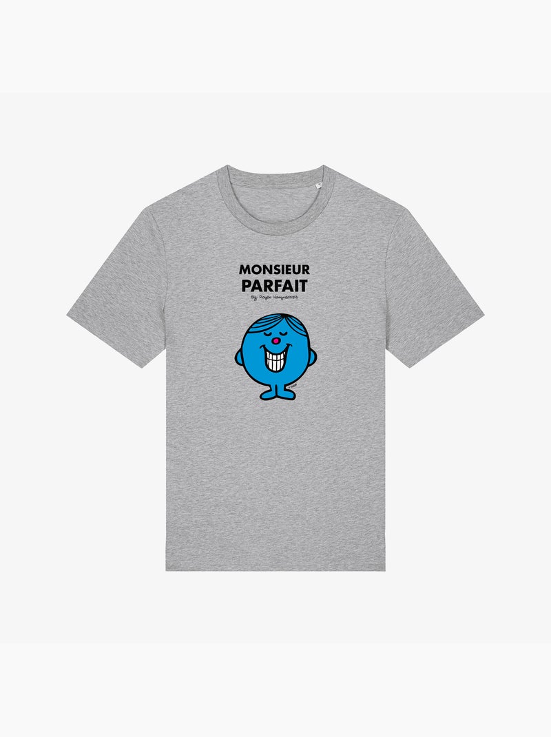 T-shirt Man - MONSIEUR PARFAIT Gemêleerd grijs - Kiabi