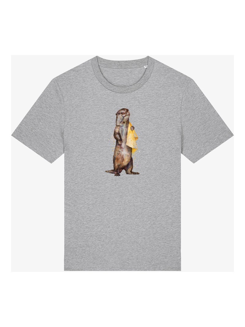 T-shirt Man - OTTER Gemêleerd grijs - Kiabi