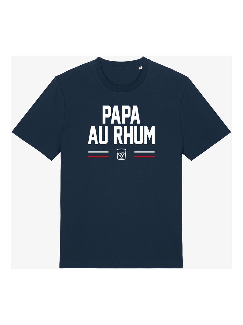 T-shirt Man - PAPA AU RHUM Marineblauw - Kiabi